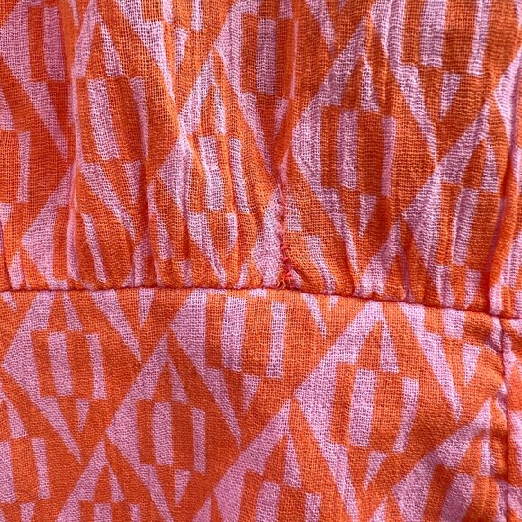 🆕 Free People | Rillo Orange Long Sleeve Mini Shirt Dress | S - Picture 14 of 16